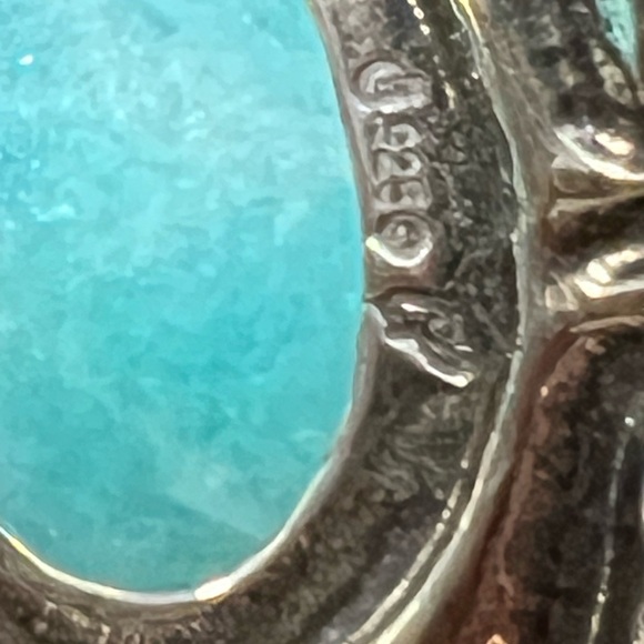 Carolynn Pollack Vintage Turquoise Relios Cuff Bracelets, sterling silver 925. - Picture 7 of 13